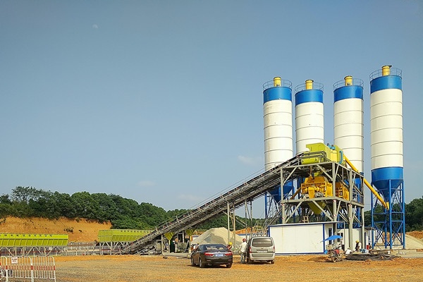 Stationary Concrete Batching Plant HZS120